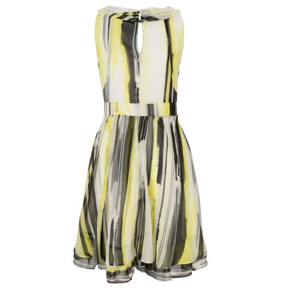 Smocked neck fit and flair dress - Picture 3 of 5